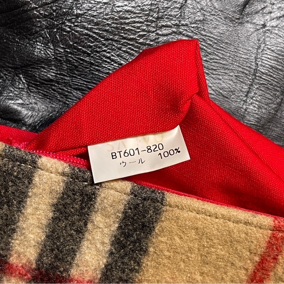 BURBERRYS Nova Check Blue Label Shoulder Bag Wool Beige handbag - Picture 11 of 11